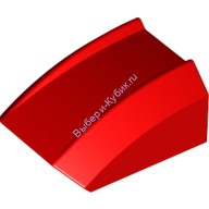 Деталь Лего Скос Изогнутый 2 х 2 Без Штырьков Цвет Красный