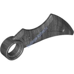 Деталь Лего Крыло 1 х 4 с Пин Отверстием Цвет Перламутрово-Темно-Серый