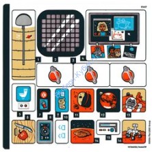 Наклейки К Набору Лего 42605 - (10106055/6466619)