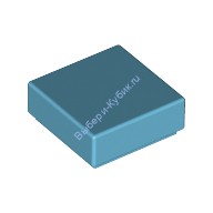 Деталь Лего Плитка 1 х 1 С Желобком Цвет Умеренно-Лазурный