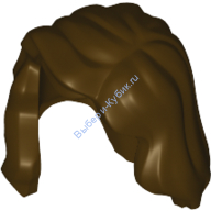Деталь Лего Парик Женский Цвет Темно-Коричневый