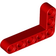 Деталь Лего Техник Бим 3 х 5 L-Формы Толстый Цвет Красный