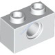 Деталь Лего Техник Кубик 1 х 2 С Отверстием Цвет Белый