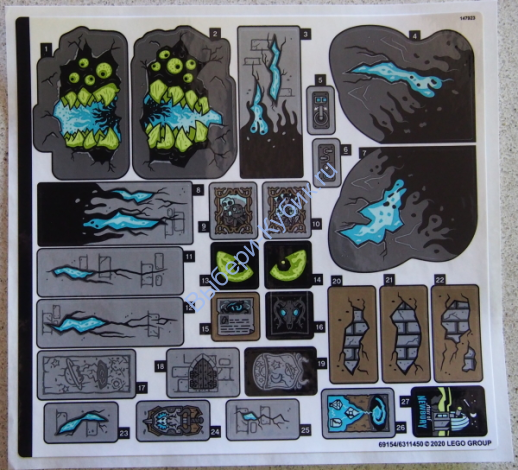 Наклейки К Набору Лего 70437-(69154/6311450)