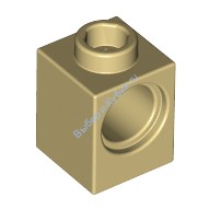 Деталь Лего Техник Кубик 1 х 1 С Отверстием Цвет Песочный