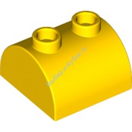 Деталь Лего Кубик Модифицированный 2 х 2 Закругленный С Двумя Штырьками Цвет Желтый