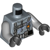 Деталь Лего Торс С Рисунком Цвет Песочно-Голубой