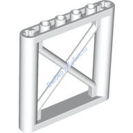 Деталь Лего Опора 1 х 6 х 5 Квадратная Ферма Цвет Белый