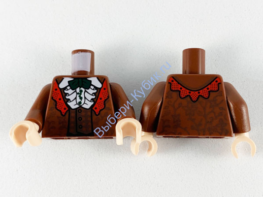 Деталь Лего Торс С Рисунком Цвет Коричневый