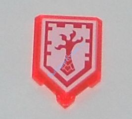 Деталь Лего Плитка Модифицированная 2 х 3 Пятиугольная С Рисунком Цвет Прозрачно-Неоново-Оранжевый