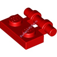 Деталь Лего Пластина 1 х 2 С Ручкой На Стороне - Свободные Концы Цвет Красный