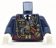 Деталь Лего  Торс Цвет Темно- Синий