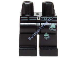 Деталь Лего Ноги С Рисунком Цвет Черный