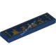 Деталь Лего Плитка 1 х 4 с Рисунком Цвет Темно-Синий