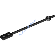 Деталь Лего Стержень 12L С Пластиной 1 х 2 На Одном Конце И Круглой Пластиной 1 х 1 На Другом Цвет Черный