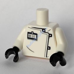 Деталь Лего Торс С Рисунком Цвет Белый