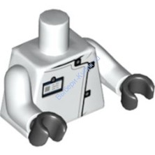 Деталь Лего Торс С Рисунком Цвет Белый