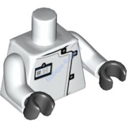 Деталь Лего Торс С Рисунком Цвет Белый