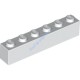 Деталь Лего Кубик 1 х 6 Цвет Белый