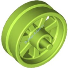 Деталь Лего Диск 15 Мм D х 6 Мм Сити Для Мотоцикла Цвет Лайм