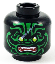 Деталь Лего Голова Минифигурки Цвет Черный