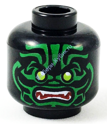 Деталь Лего Голова Минифигурки Цвет Черный