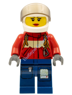Минифигурка Лего Сити - Женщина - пожарный пилот