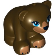 Деталь Лего Медведь Фрэндс Цвет Темно-Коричневый