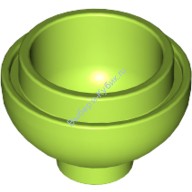 Деталь Лего Кубик Круглый 2 х 2 Низ Купола Цвет Лайм