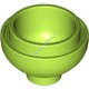 Деталь Лего Кубик Круглый 2 х 2 Низ Купола Цвет Лайм