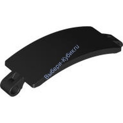 Деталь Лего Техник Панель Изогнутая 3 x 9 Цвет Черный