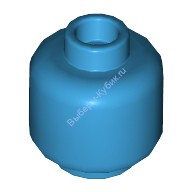 Деталь Лего Голова Минифигурки Цвет Темно-Лазурный