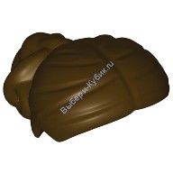 Деталь Лего Парик Женский Цвет Темно-Коричневый