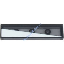 Деталь Лего Плитка 1 х 4 С Рисунком Правая Сторона Цвет Прозрачно-Черный