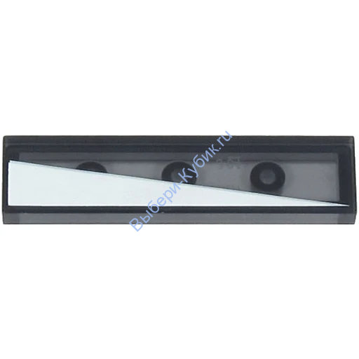 Деталь Лего Плитка 1 х 4 С Рисунком Правая Сторона Цвет Прозрачно-Черный