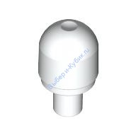 Деталь Лего Крышка Фонарика С Внутренним Стержнем / Глаз Бионикл Barraki Цвет Белый