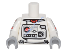 Деталь Лего Торс Цвет Белый