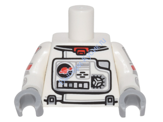 Деталь Лего Торс Цвет Белый