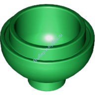 Деталь Лего Кубик Круглый 2 х 2 Низ Купола Цвет Зеленый