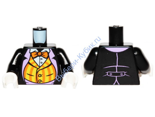 Деталь Лего Торс С Рисунком Цвет Черный