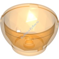 Деталь Лего Контейнер Граненый 4 Х 4 Х 1 2/3 Яйцо Дракона Дно Цвет Прозрачно-Оранжевый