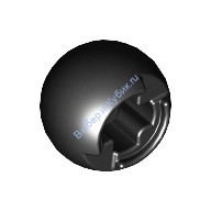 Деталь Лего Техник Поворотный Шар Со Сквозным Отверстием Под Ось Цвет Черный