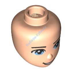 Деталь Лего Голова Мини Долл Цвет Светло-Телесный