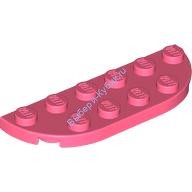 Деталь Лего Пластина Круглый Угол 2 х 6 Двойной Цвет Коралловый