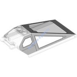 Деталь Лего Лобовое Стекло 8 х 4 х 2 С Ручкой И 2 Штырьками С Рисунком Цвет Прозрачный