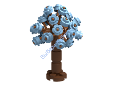 Набор Деталей Лего от Выбери Кубик ДЕРЕВО Ярко-Светло-Голубой