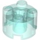 Деталь Лего Кубик Круглый 2 х 2 С Отверстием Под Ось Цвет Прозрачно-Голубой