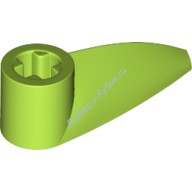 Деталь Лего Техник Бионикл Зуб 1 х 3 С Отверстием Под Ось Цвет Лайм