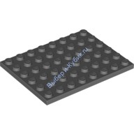 Деталь Лего Пластина 6 х 8 Цвет Темно-Серый