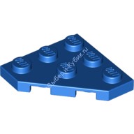 Деталь Лего Пластина Клин 3 х 3 Обрезанный Угол Цвет Синий